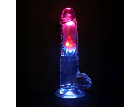 Wibrator realistyczny RealRock przezroczysty 22,5 cm - 7