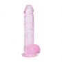 Realistyczne dildo z jądrami RealRock różowe 12,7 cm - 3