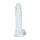 Realistyczne dildo z jądrami transparentne RealRock 13 cm