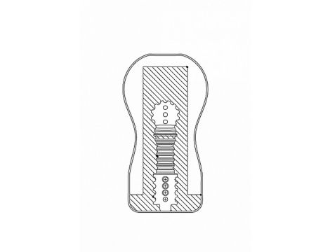 Masturbator analny Real Skin Dark Easy Rider ShotsToys 15,7 cm
