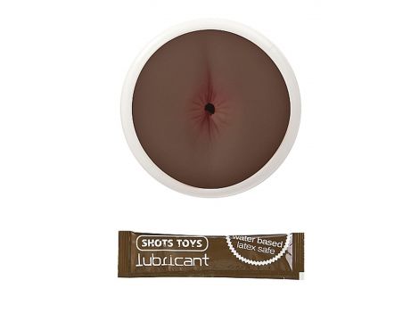 Masturbator analny Real Skin Dark Easy Rider ShotsToys 15,7 cm - 3