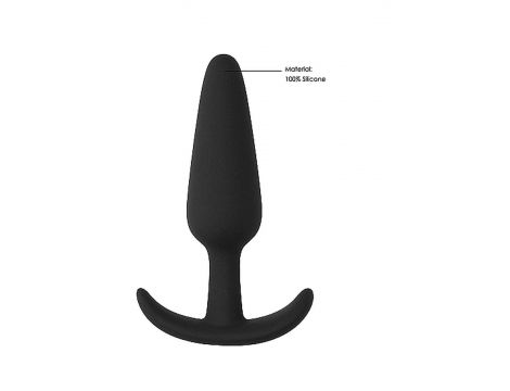 Smukły korek analny silikonowy ShotsToys czarny - 4