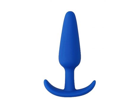 Korek analny silikonowy ShotsToys niebieski - 5