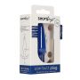 Korek analny silikonowy ShotsToys niebieski - 3