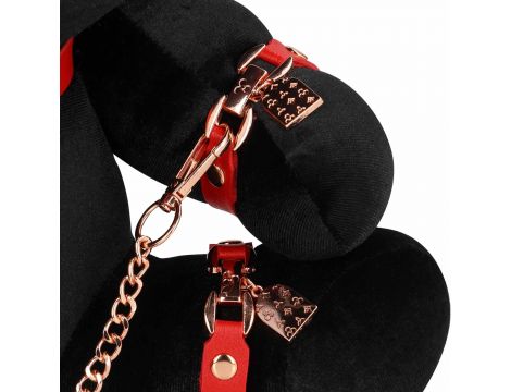 Królik bondage pluszowy S-Line welwetowy duży czarny - 7