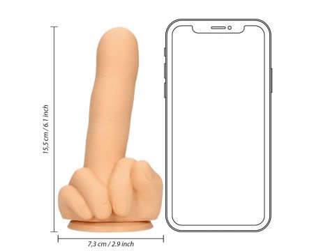 Zabawne dildo silikonowe S-Line Up Yours cieliste - 8