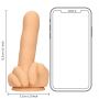 Zabawne dildo silikonowe S-Line Up Yours cieliste - 9