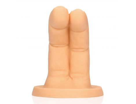 Dildo palcowe Cum Over S Line cieliste - 3