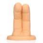 Dildo palcowe Cum Over S Line cieliste - 4