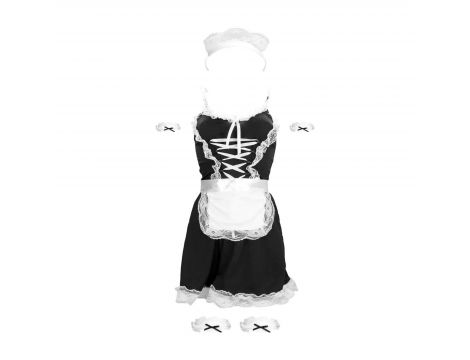 French Maid Costume - S/M - Black - 3