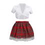 Schoolgirl Costume - S/M - White - 2