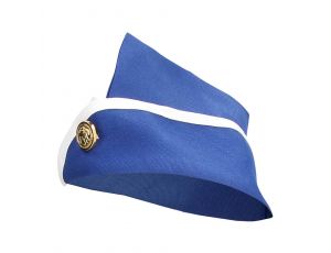 Stewardess Costume - S/M - Blue/White