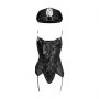 Kostium policjantki wetlook S Line czarny S/M - 4
