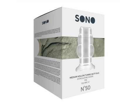 Korek analny Sono z tunelem medium 10 cm - 4