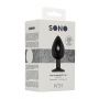Korek analny Sono z ruchomą kulką silikonowy 9,5 cm czarny - 6
