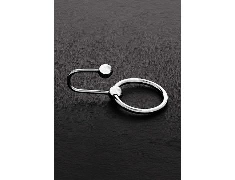 Penis plug stalowy Steel z pierścieniem 28 mm - 2