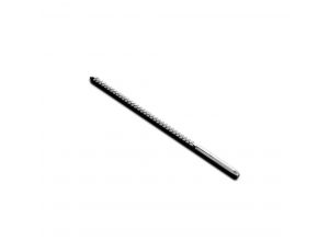 Żebrowany korek do penisa stalowy Steel 24 cm 0,8 cm