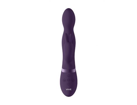 Wibrator króliczek Niva ShotsToys fioletowy USB 360 stopni - 7
