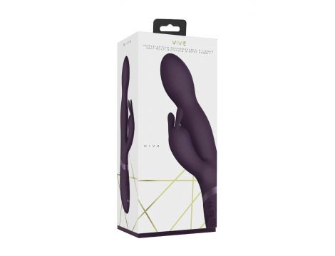 Wibrator króliczek Niva ShotsToys fioletowy USB 360 stopni - 10