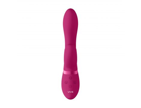 Wibrator króliczek silikonowy Vive Kyra różowy USB 21 cm - 2