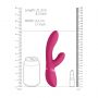 Wibrator króliczek silikonowy Vive Kyra różowy USB 21 cm - 8