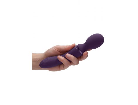 Różdżkowibrator silikonowy Vive Enora fioletowy USB 22 cm - 6