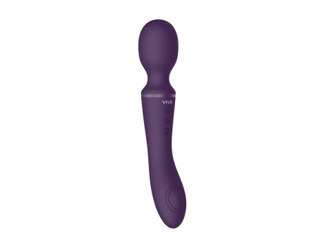 Różdżkowibrator silikonowy Vive Enora fioletowy USB 22 cm - 7