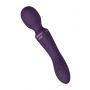 Różdżkowibrator silikonowy Vive Enora fioletowy USB 22 cm - 4