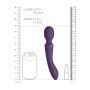 Różdżkowibrator silikonowy Vive Enora fioletowy USB 22 cm - 3
