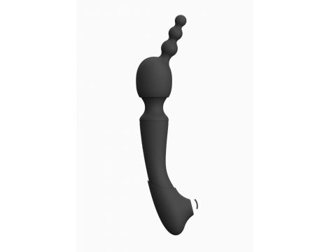 Stymulator łechtaczki Vive Nami czarny silikonowy USB - 6