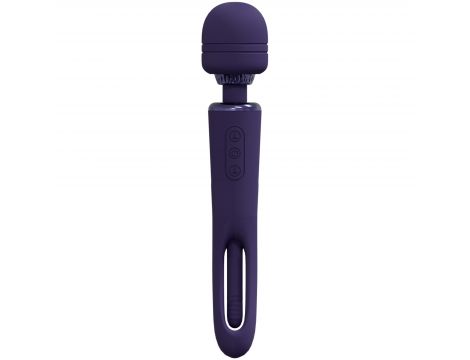 Wibrator różdżka Vive Kiku fioletowy dwustronny USB - 5