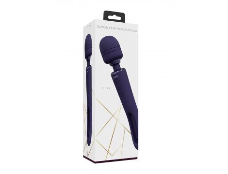 Wibrator różdżka Vive Kiku fioletowy dwustronny USB - 4