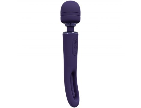 Wibrator różdżka Vive Kiku fioletowy dwustronny USB - 2