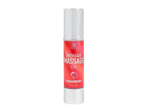 Olejek do masażu truskawkowy Secret Play 50 ml - 2