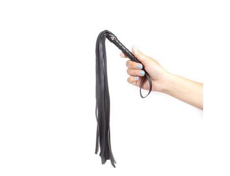 Pejcz z frędzlami Secret Play czarny 44 cm