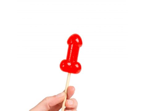 Lizak penisowy wiśniowy rozgrzewający Secret Play - 3