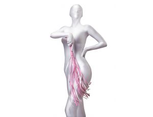 Pejcz zamszowy Anonymo różowy 64 cm