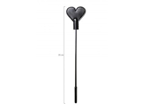 Bat skórzany BDSM Anonymo Stack czarny 35 cm - 3