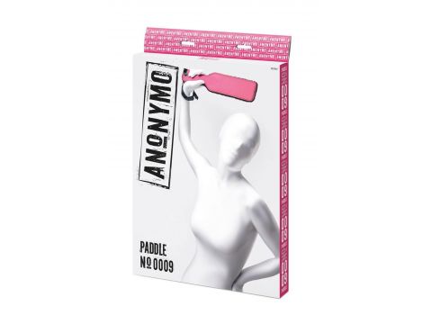 Klapki BDSM poliestrowe Anonymo czerwone 37 cm - 5