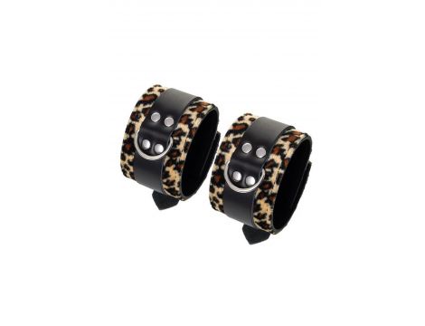Anonymo handcuffs, PU leather, print, 19.5 cm - 3