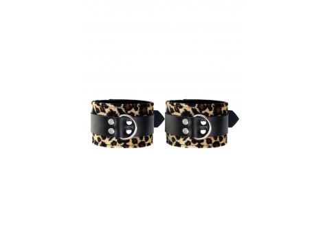 Anonymo handcuffs, PU leather, print, 19.5 cm - 8