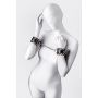 Anonymo handcuffs, PU leather, print, 19.5 cm - 6