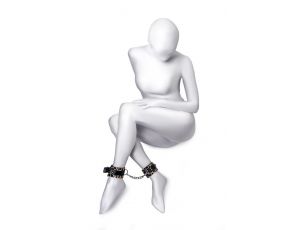 Kajdanki na kostki Anonymo ze skóry PU z nadrukiem 27 cm