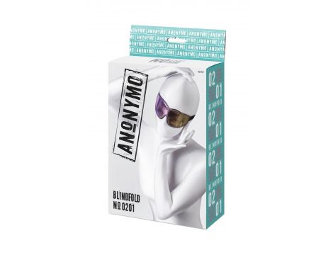 Maska BDSM Anonymo PVC z nadrukiem 27,5 cm - 8