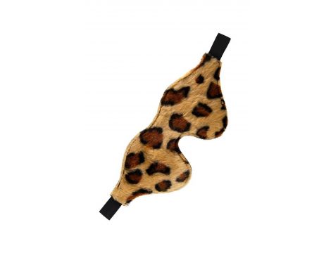 Maska Anonymo skóra PU z printem czarna 26 cm - 2