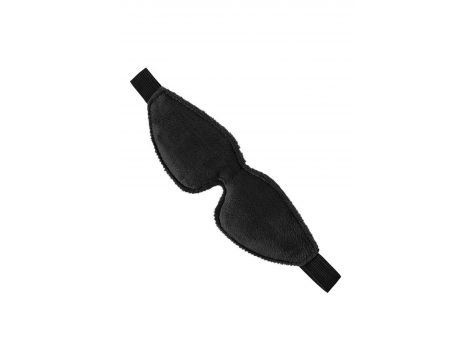 Maska BDSM Anonymo ze skóry PU czarna 26.5 cm - 2