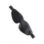 Maska BDSM Anonymo ze skóry PU czarna 26.5 cm - 5