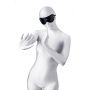 Maska BDSM Anonymo skóra PU czarna 24 cm - 3