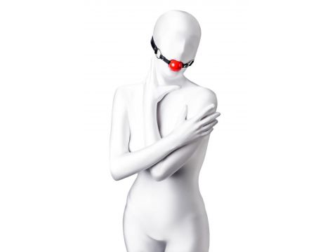 Anonymo gag, TPR, red, 64 cm - 3