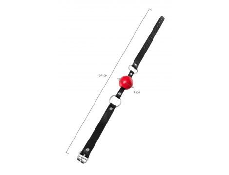 Anonymo gag, TPR, red, 64 cm - 5